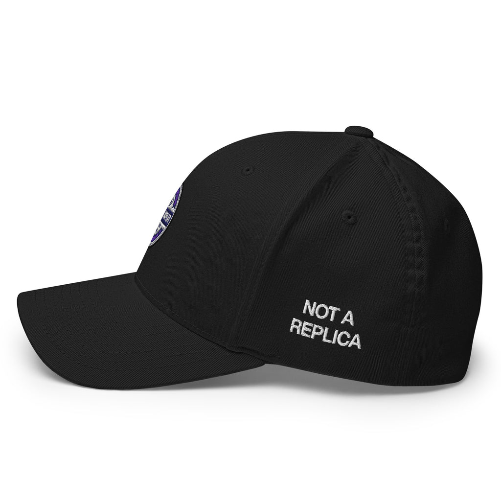 The Show or Display Not a Replica Black FlexFit Twill Cap